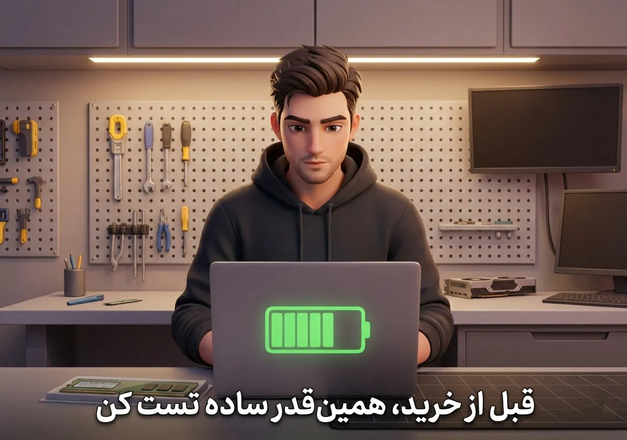 تست شارژر استوک