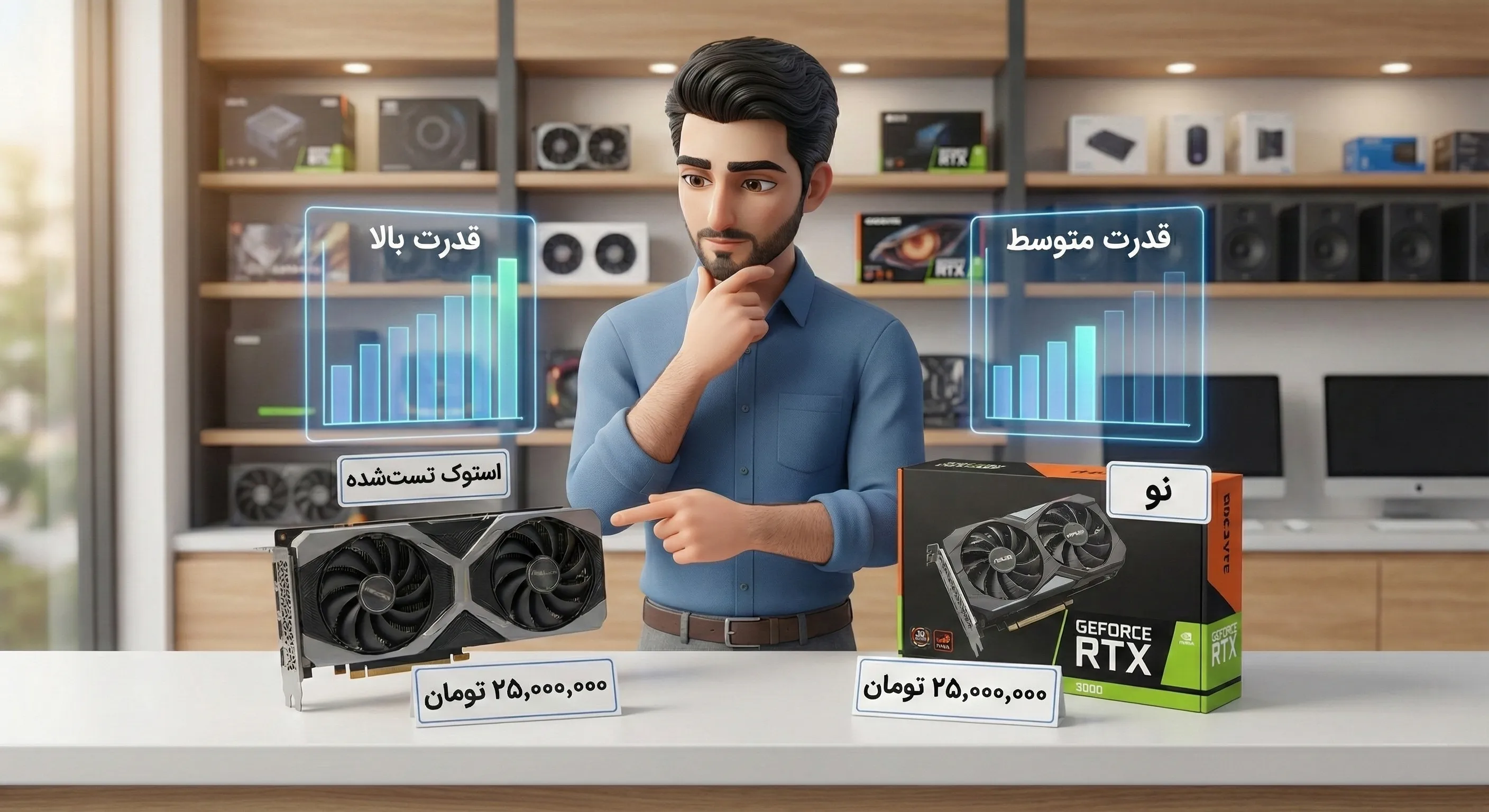 مقایسه قیمت لوازم جانبی استوک با نو